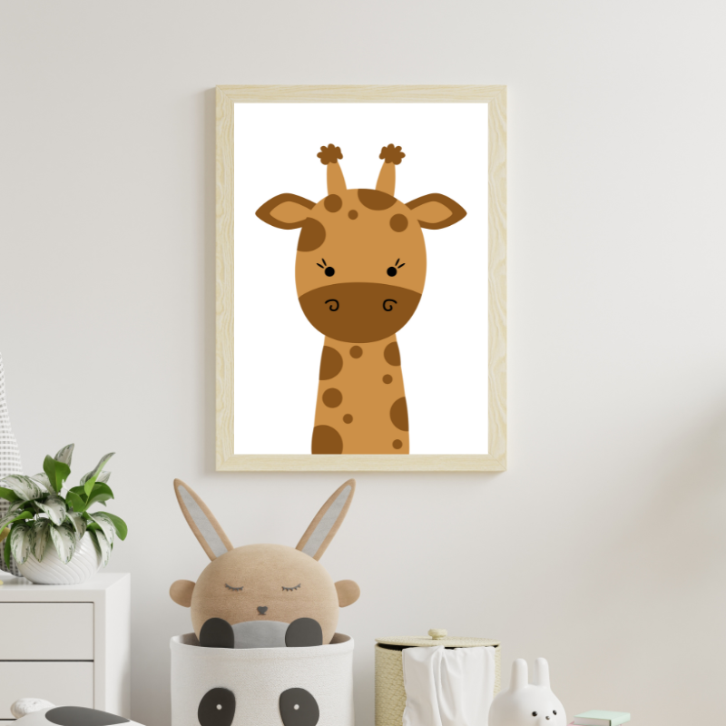 Affiche safari - Girafe